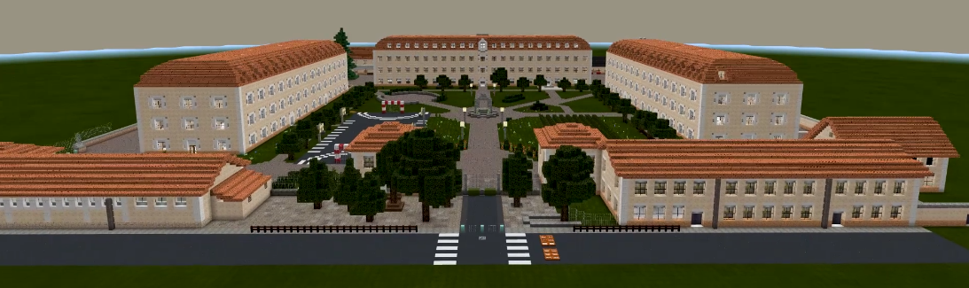 Lycée Vauban modélisé à l'aide du logiciel MindCraft